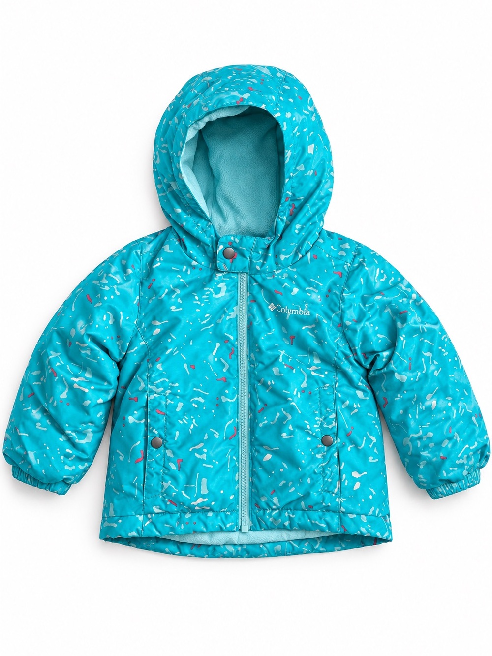 Columbia Girls Bugaboo Insulated Hooded Winter Jacket Teal Size 2T